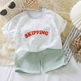 thumbnail image 2 of TOWED22 Toddler Baby Boy Clothes 2 Pieces Cartoon Lion Print Crewneck Short Sleeve Tee Elastic Waist Cargo Shorts Summer Outfits(White,3-6 M), 2 of 4
