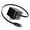 Black, variant on iHome 30W Retractable GaN Charger, Powers 2 Devices, Folding Prongs for Easy Storage, Retractable 2.3 USB-C Cable, White