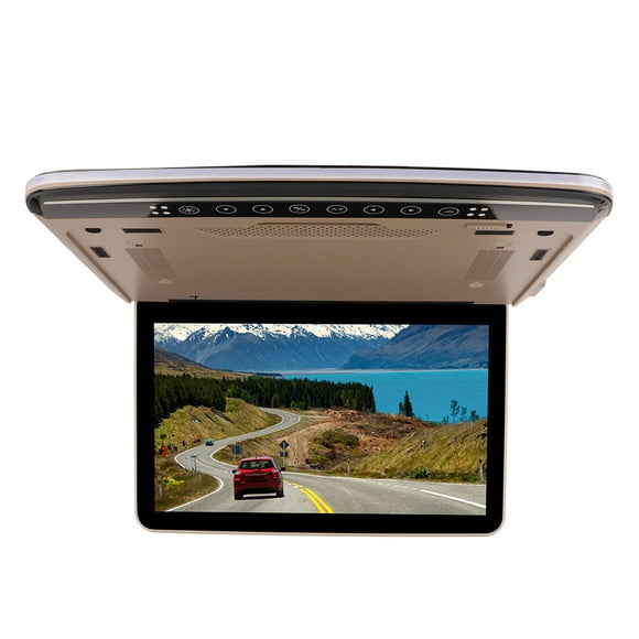 Aramox Car Roof Player, Car Overhead Monitor Screen 13.3in 1080P High Definition Multimedia Interface Roof Mounted Screen With Dual Color Light