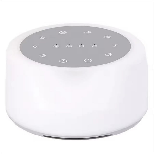 Máquina Portátil de Sonido para Dormir, Máquina de Ruido con Luz RGB para Bebés.