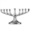 thumbnail image 1 of 5,5 x 10 Po. Menorah Hanukkah, Martelé Nickel, 1 of 1