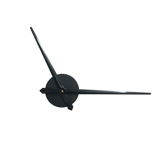 Grande Reloj Decorativo Decoración Etiqueta Diy Reloj Tiempo de Barrido Silencioso, para de Del Bar en hogar Negro Soledad Reloj de aguja de metal