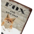 thumbnail image 6 of Vintage Iron Hanging Plate Fox Fun Tin Sign Vintage Bath Soap Wash Your Paws Metal Tin Sign Bar Club Family Bathroom Toilet Cafe Wall Decoration Fox Lovers Gift Animal Wall Art 5.5"x8", 6 of 8