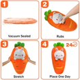 thumbnail image 5 of Almohada de peluche YONGSHENG conejito y zanahoria 17,7 pulgadas, 5 of 5