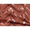 thumbnail image 4 of oneOone Rayon Dark Rose Brown Fabric Chevron Geometric Craft Projects Decor Fabric Printed By The Yard 56 Inch Wide, 4 of 5