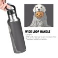 thumbnail image 4 of Yayeee 33oz Insulated Water Bottle Double Wall Stainless Steel with Flip Straw Lid, White Halloween Dog, 4 of 7