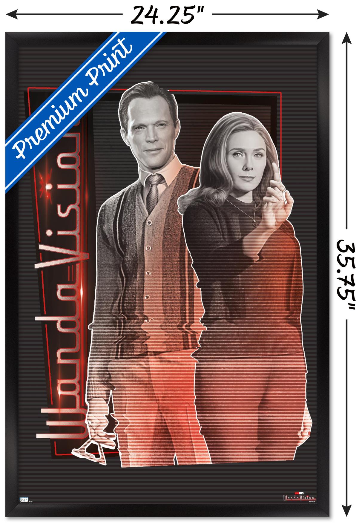 Marvel WandaVision - Together Wall Poster, 22.375" x 34", Framed