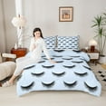 thumbnail image 4 of Castle Fairy Queen 3-Piece Eyelash Comforter Set - Bling Makeup Princess Bedding, 4 of 8
