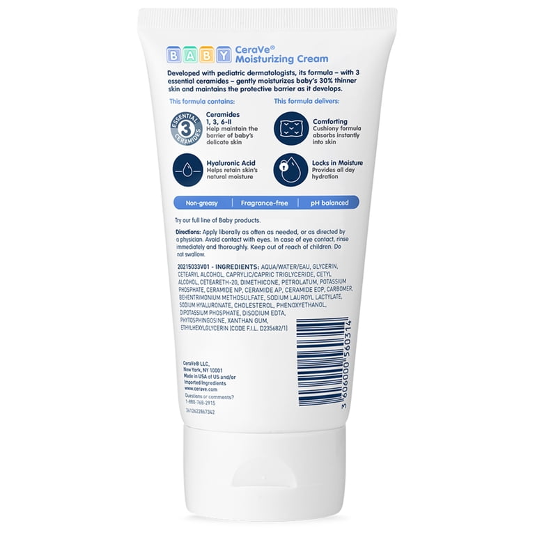 CeraVe Baby Moisturizing Cream, 5 oz photo 8