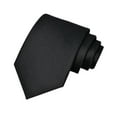 thumbnail image 2 of GUOOL Mens Tie 145cm Length Solid Color Formal Necktie for Graduation Wedding Gift Black, 2 of 9