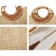 thumbnail image 2 of Xiao Hua Bolso de paja tejida, bolso de mano tejido de moda, bolso de hombro, cartera de playa, verano, 2 of 5