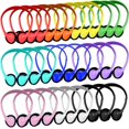 thumbnail image 1 of Ladont Paquete de 30 auriculares para niños a granel para aula escolar, auriculares con cable para niños, estudiantes, niños, adolescentes, niños, niñas, venta al por mayor, auriculares multicolores d, 1 of 5