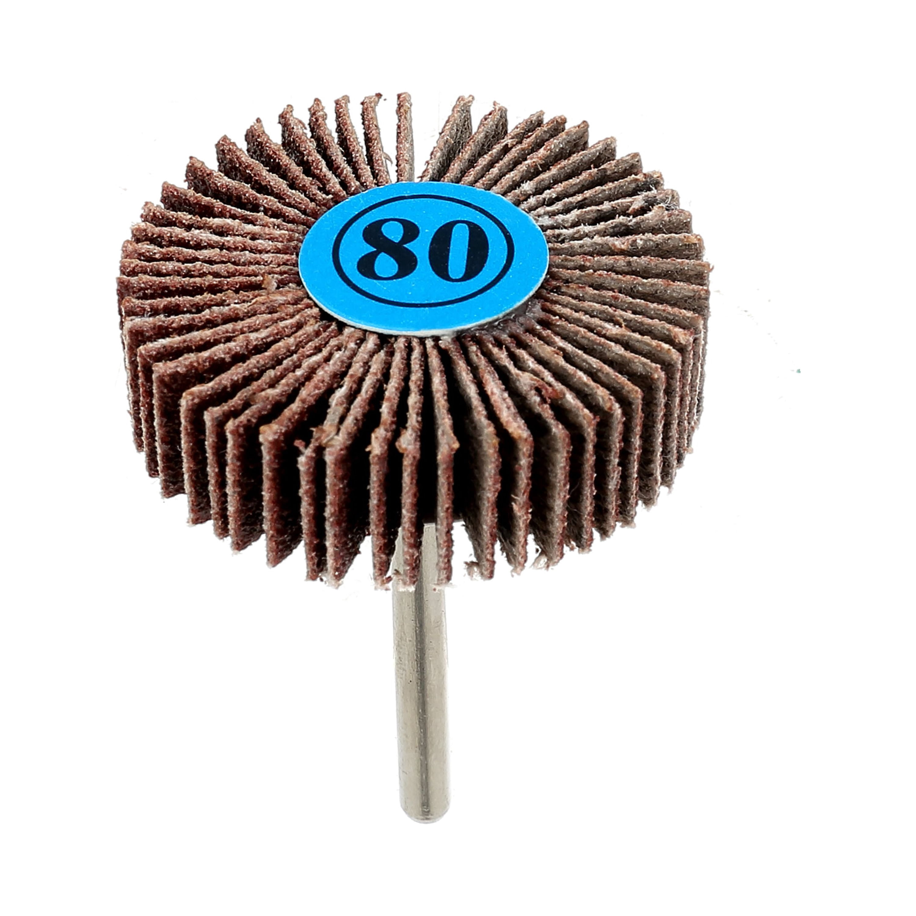 (2 pack) Hyper Tough Flap Wheel, 80 Grit Aluminum Oxide, Brown, New Condition