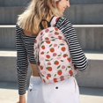 thumbnail image 7 of Balery Floral Strawberr Vintage Canvas Backpack for Men and Women - Large Capacity, Durable Travel Laptop Bag for School, Work, Hiking, and Outdoor Activities, 7 of 7