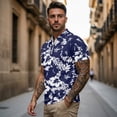 thumbnail image 2 of Uorisanigo Hibiscus Flower Couple Matching Outfit Golf Shirts for Men Women Dry Fit 1/4 Zip Up Sport Short Sleeve Summer Tennis T Shirt Size 2XL Lightweight Athletic Workout Tops, 2 of 8