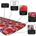 thumbnail image 3 of In the Breeze 8002 — Plaid 6 Foot Fitted Tablecloth — Colorful Camping, Picnic Gear — Washable and Reusable, 3 of 5