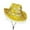 Gold, variant on HNMKIU Super Shiny Western Cowboy Style Hat For Dazzling Birthday Party And Occasions Black,One Size