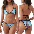 thumbnail image 3 of Rateoe Elephant Sits Print Women’s Bikini Swimsuits, Adjustable Bikini Set,Two-Piece Swimwear Removable Padding Bikini, 3 of 6