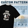 thumbnail image 5 of Vintage T Shirt, Your Treasure Within, Fun Skull Print,Cotton T-Shirt for Men, 23315538,Black, M, 5 of 8