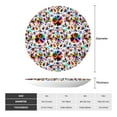 thumbnail image 2 of Yiaed Mexican Bright Style Print Bone China Decorative Plate Ceramic Dinner Plates Art Crafts with Display Stand-7in, 2 of 6