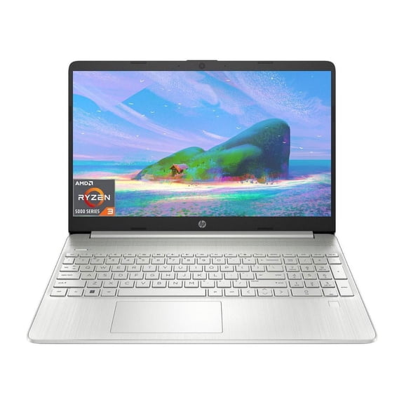 HP 15 Laptop, 15.6" HD Micro-Edge Display, AMD Ryzen 3 5300U, 32GB RAM, 2TB SSD, Wi-Fi 5, Long-Lasting Battery, Fast Charge, Webcam, Numeric Pad, Windows 11 Home, Silver