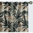 thumbnail image 2 of Vargottam 84 Inch Rod Pocket/Back Tab Cotton Curtains for Windows and Doors - Light Filtering Cotton - Light Filtering Drapes For Doors - Set of 2 Panels, 52"x84" - Botanical Pattern (Green), 2 of 8