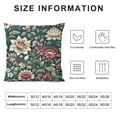 thumbnail image 5 of GOSMITH Teal Green Blue Vintage Floral Botanical Greenery Forest Fox Blue Green Decorative Throw Pillow Covers Pillowcase Aesthetic Cushion Cover for Home Decor Sofa Living Room, 5 of 5
