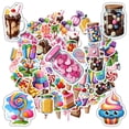thumbnail image 4 of 35pcs Colorful Stickers Kids Sweets Stationery Stickers Ice Cream Cute Stickers for Luggage Laptop Phone, 4 of 9