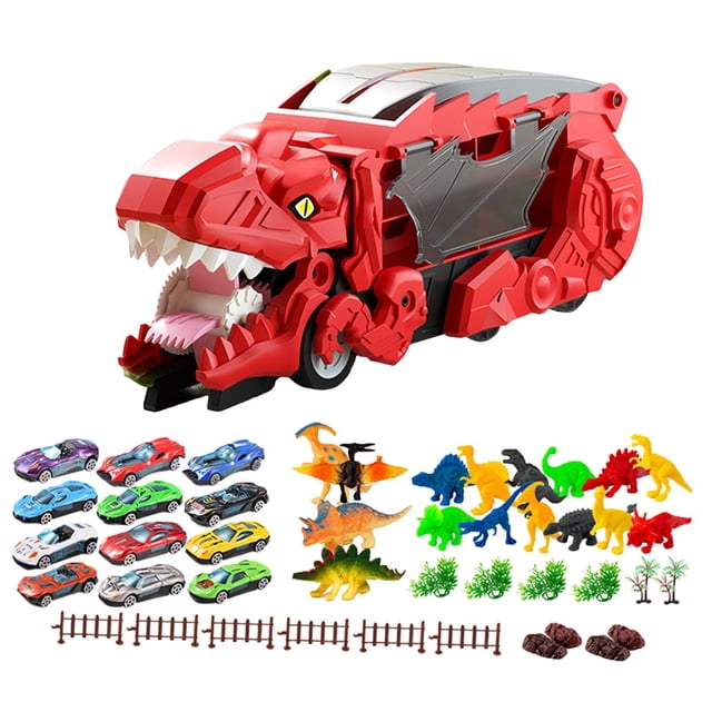 Juguete de dinosaurio que come coches CUTICAT Juego de vehículos de dinosaurio Juguetes para niños