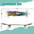 thumbnail image 2 of 31'' Complete Skateboard 7 Layer Canadian Maple Double Kick Deck Skateboards Skate Board for Beginner Adult Gifts, 2 of 5
