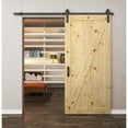thumbnail image 5 of Frameport Rkp-Bd-Fzb-7X3-1/2-H Rustic Knotty Pine 42" By 84" Flat Z-Brace Barn Door - Grey, 5 of 5