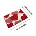 thumbnail image 2 of Fiudx Alfombra de Baño con Diseño de San Valentín, Diseño Romántico, Antideslizante y Absorbente, de Secado Rápido, Ideal para La Entrada de La Cocina o El Baño, Regalo Perfecto para Parejas., 2 of 6