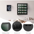 thumbnail image 4 of Championship Ring Display Case, Lockable Baseball Ring Holder with 20 Posts, Wooden Shadow Box Wall Mount for Multiple Rings, 4 of 6