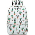 thumbnail image 4 of Mochila informal para niñas, mochila para estudiantes universitarios, bolso con estampado de cactus, mochila de viaje con hombro, 4 of 4