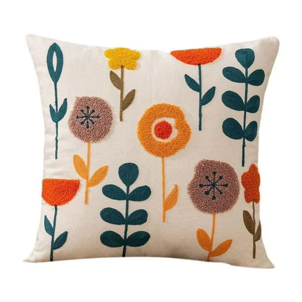 Funda de almohada floral Funda de almohada Funda de almohada Estilo A