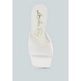 thumbnail image 4 of Sweet16 Clear Spool Heel Sandals, 4 of 5