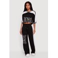 thumbnail image 2 of Women's Brat Graphic Cropped Jersey Top, 2 of 4