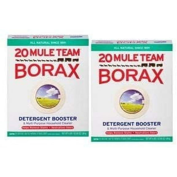 20 Mule Team Borax Detergent Booster & Multi-Purpose Household Cleaner, 65 Ounce Pack of 2