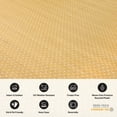 thumbnail image 6 of World Rug Gallery Contemporay Solid Reversible Plastic Indoor and Outdoor Picnic Mat, Camping Rug, RV Rug - BEIGE 5' X 7', 6 of 9