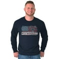 thumbnail image 5 of Country Strong Flag Deer Southwestern Long Sleeve TShirt Men Women Brisco Brands X, 5 of 6