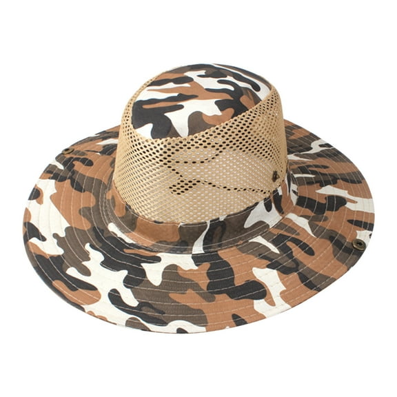 Cowboy Hats for Women, Multicolor Summer Fishing Sunshade Hat Outdoor Camouflage Breathable Sandal Hat Western Cowboy Sunshade Hat, Sun Hat for Women, One Size, Womens Sun Hats, Women's Sun Hats