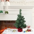 thumbnail image 5 of yulier Artificial Mini Christmas Tree, Tabletop Christmas Tree with Cloth Bag Base, Small Pine Tree Christmas Decorations for Indoor Office Home Desktop Decor, 5 of 6