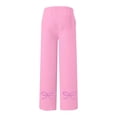 thumbnail image 7 of Women's Sweatpants Valentine's Day Bow Print Relaxed Fit Athletic Pants With Drawstring Running Trousers With Pocket Pink XL, 7 of 7
