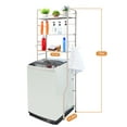 thumbnail image 7 of Villertech 3 Shelf Over The Toilet Storage Rack,Multi-function Washing Machine Storage Rack, 7 of 7