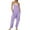 Purple, variant on frariair Strapless Wide Leg Jumpsuit For Women Deep V Neck Lounge Romper With Functional Pockets Bohemian Style Outfit Beige
