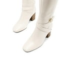 thumbnail image 3 of BURUDANI Women's Winter Zipper Inside Buckle DetailHeeled Knee High Boots, 3 of 5
