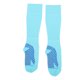 thumbnail image 4 of 1 par de calcetines de compresión con absorción del sudor, calcetines de compresión hasta la rodilla para correr, andar en bicicleta, deportes al aire libre, azul claro M, 4 of 10