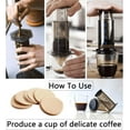 thumbnail image 5 of Replacement Paper Filter Packs  800 Count Unbleached Coffee Filter Paper Round Coffee Maker Filters Compatible with Aerobie Aeropress Coffee and Espresso Makers Disposable Coffee Tea Filters, 5 of 13
