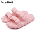 thumbnail image 2 of Diapositivas de burbujas de masaje para mujeres y hombres, sandalias divertidas con correas dobles de burbujas de lichi para adultos, para dormitorio, spa, gimnasio, playa (rosa), 2 of 5