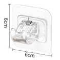 thumbnail image 2 of 78PCS Curtain Rods No Drill Curtain Rod Brackets Hooks Nail Free Adjustable Stick on Curtain Rod Transparent Hook, 2 of 8